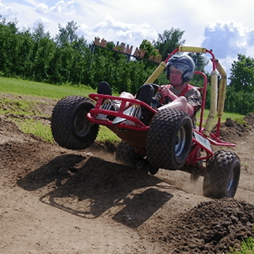 Crosskarten of Sandbuggy rijden met Adventure Events
