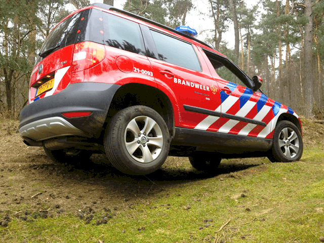 Training 4x4 rijden met brandweerwagens